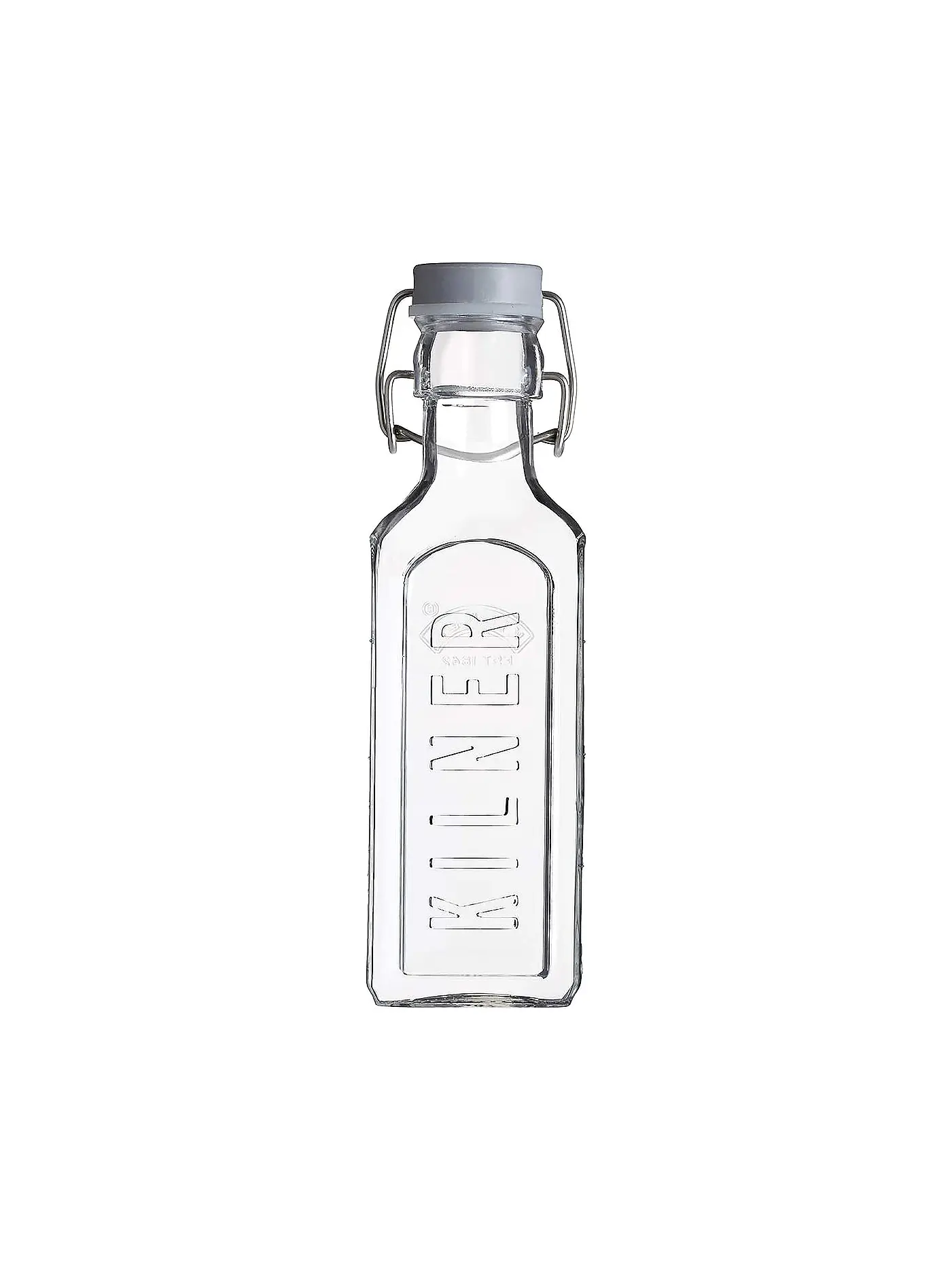 KILNER | Glasflasche mit Bügelverschluss 300ml eckig Glas | 